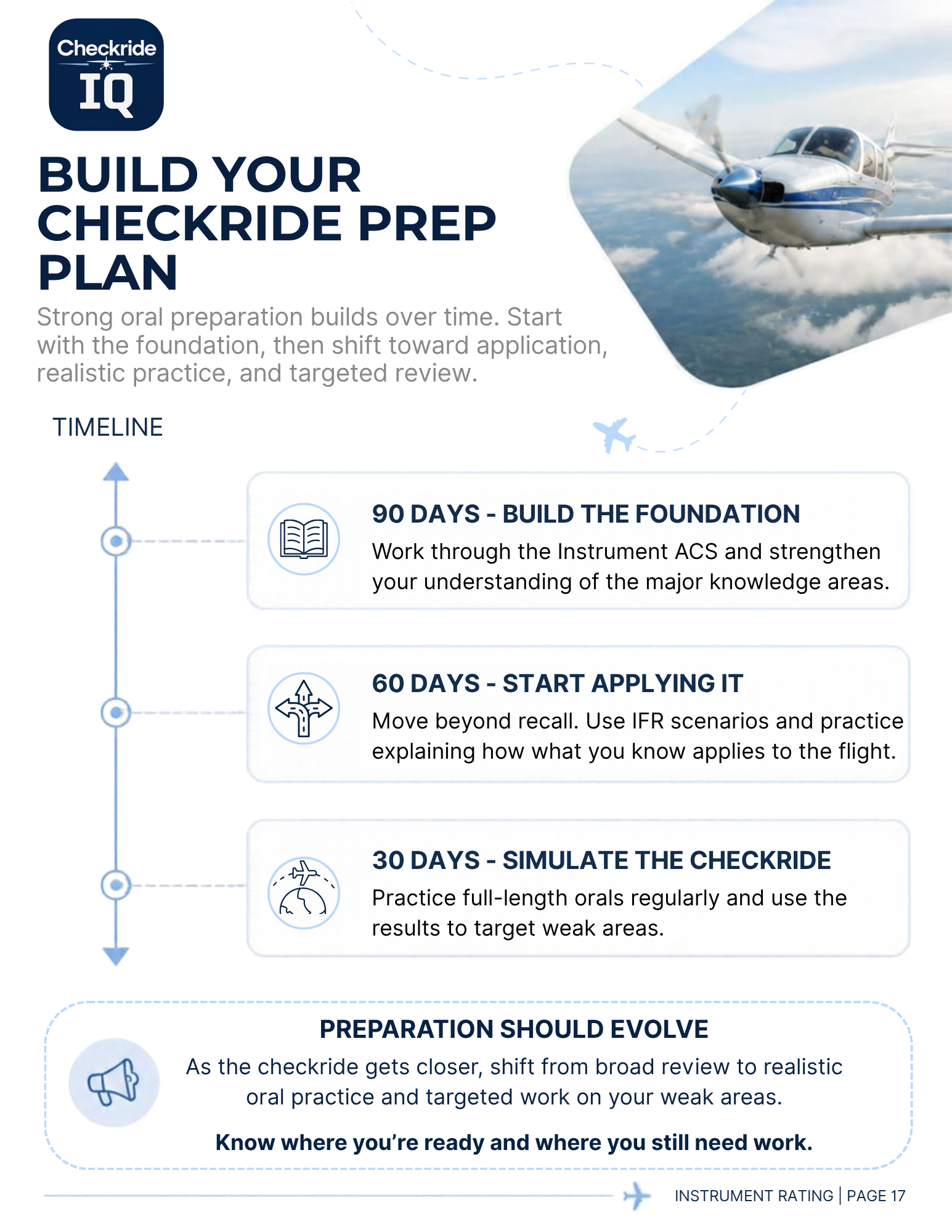 Guide page 17: Build your checkride prep plan
